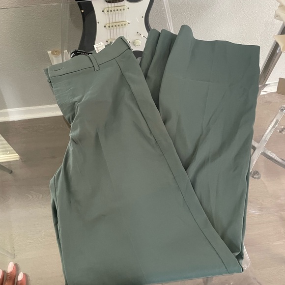 Zara Pants - Zara Women's Olive Trousers